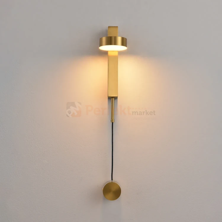 Kinkiet LED złoty FIKO dekoracyjny design 120 cm 3000K perfektmarket (3).webp