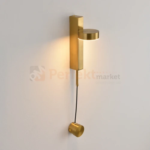 Kinkiet LED złoty FIKO dekoracyjny design 120 cm 3000K perfektmarket (2).webp