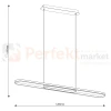 Lampa wisząca LED CORDOBA nowoczesny design 32W 4000K czarna perfektmarket.webp