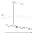 Lampa wisząca LED CORDOBA nowoczesny design 32W 4000K czarna perfektmarket.webp