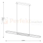 Lampa wisząca LED CORDOBA nowoczesny design 32W 4000K czarna perfektmarket.webp