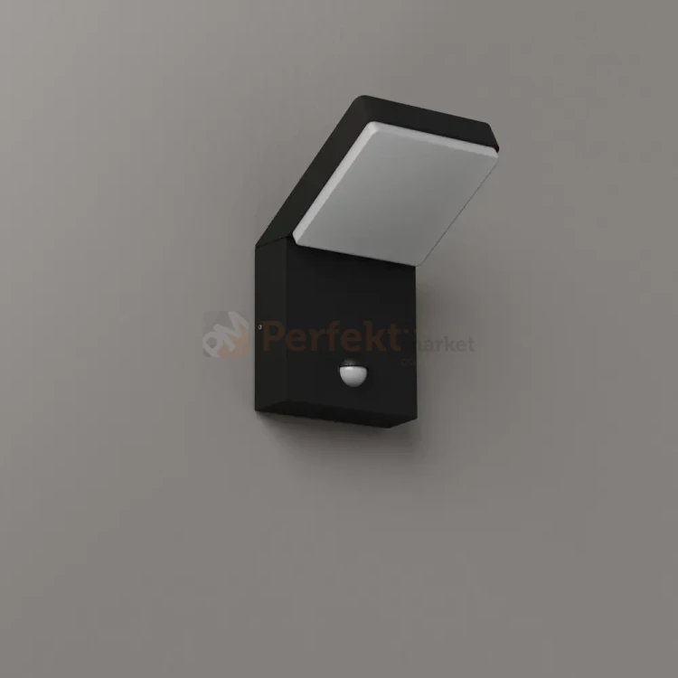 Kinkiet elewacyjny z czujnikiem ruchu PIR Fiss 20W 1130lm 3000K IP65 czarny W0472 MaxLight perfekt market olsztyn