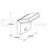 Kinkiet elewacyjny z czujnikiem ruchu PIR Fiss 20W 1130lm 3000K IP65 czarny W0472 MaxLight perfekt market olsztyn