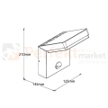 Kinkiet elewacyjny z czujnikiem ruchu PIR Fiss 20W 1130lm 3000K IP65 czarny W0472 MaxLight perfekt market olsztyn