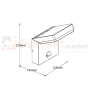 Kinkiet elewacyjny z czujnikiem ruchu PIR Fiss 20W 1130lm 3000K IP65 czarny W0472 MaxLight perfekt market olsztyn