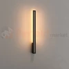 Kinkiet elewacyjny liniowy Moena 15W 559lm IP65 81cm czarny W0460 MaxLight perfekt market olsztyn
