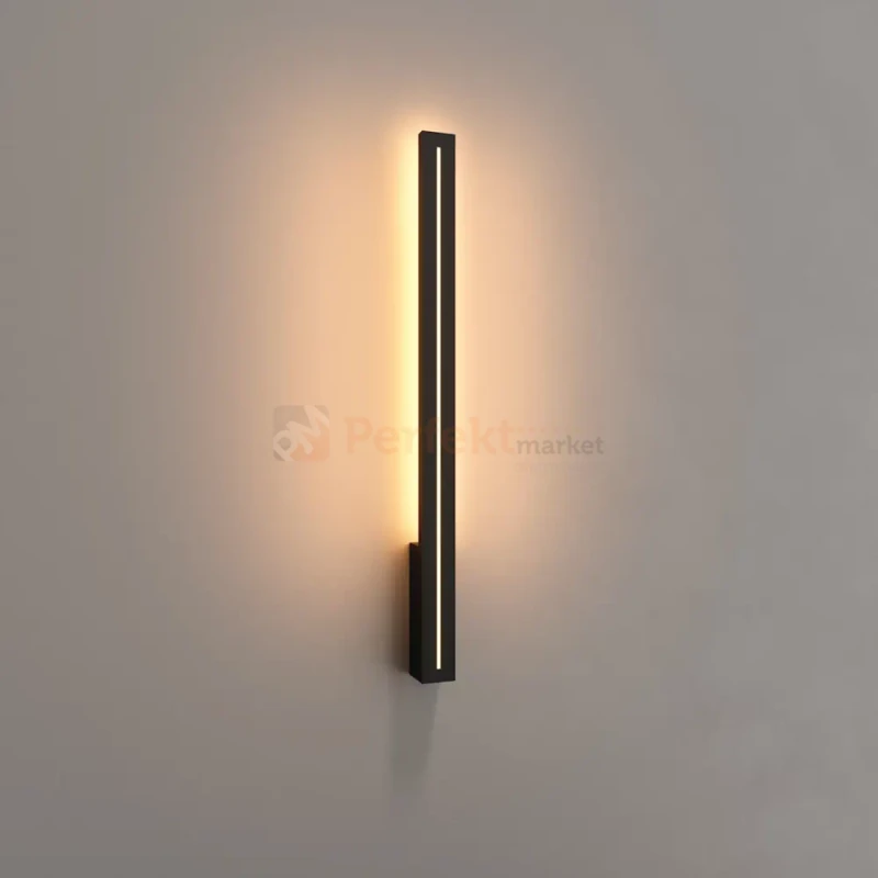 Kinkiet elewacyjny liniowy Moena 15W 559lm IP65 81cm czarny W0460 MaxLight perfekt market olsztyn