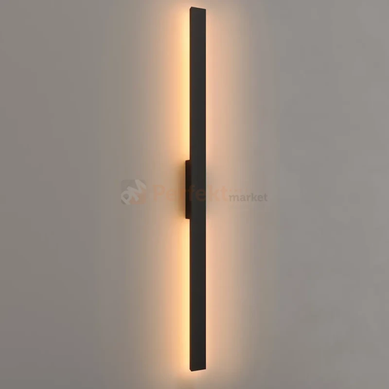 Kinkiet elewacyjny liniowy Predazzo 20W 1616lm 3000K IP65 121cm czarny W0461 MaxLight perfekt market olsztyn