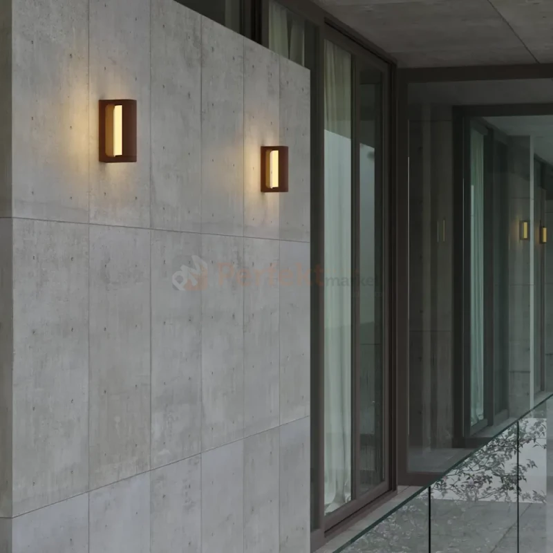 Kinkiet elewacyjny Solden 12W 453lm 3000K IP65 corten W0463 MaxLight