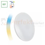 Plafon LED NYMPHEA 24W 1840lm 2700-6500K CCT 230V 130° IP20 390x70mm biały WiFi/BT Spectrum SMART perfekt market olsztyn