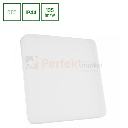 Plafon natynkowy Nymphea Fusion 20/30/40W CCT 230V 120° IP44 330x53mm kwadratowy biały perfekt market olsztyn