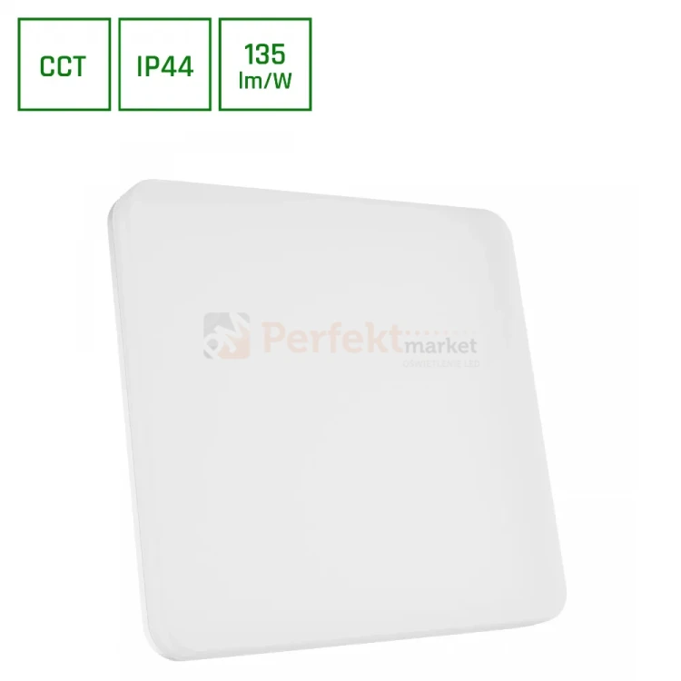 Plafon natynkowy Nymphea Fusion 20/30/40W CCT 230V 120° IP44 330x53mm kwadratowy biały perfekt market olsztyn