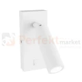 Kinkiet z wyłącznikiem Madara Slim MR11 Switch 1xGU10 230V IP20 140x60x25 biały perfekt market olsztyn