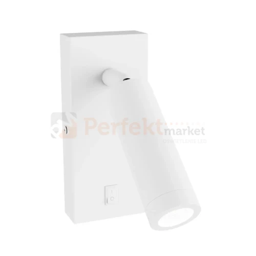 Kinkiet z wyłącznikiem Madara Slim MR11 Switch 1xGU10 230V IP20 140x60x25 biały perfekt market olsztyn