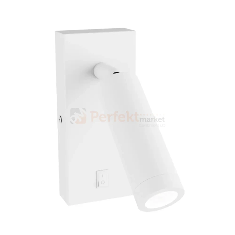 Kinkiet z wyłącznikiem Madara Slim MR11 Switch 1xGU10 230V IP20 140x60x25 biały perfekt market olsztyn