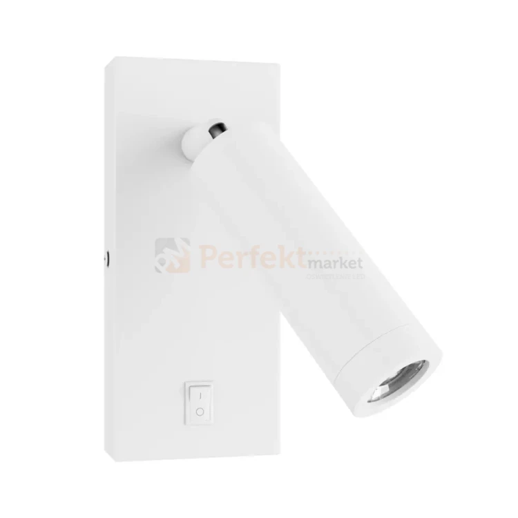 Kinkiet z wyłącznikiem Madara Slim MR11 Switch 1xGU10 230V IP20 140x60x25 biały perfekt market olsztyn