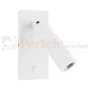 Kinkiet z wyłącznikiem Madara Slim MR11 Switch 1xGU10 230V IP20 140x60x25 biały perfekt market olsztyn