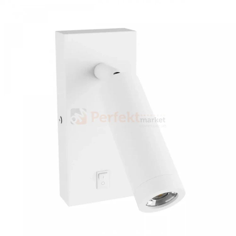 Kinkiet z wyłącznikiem Madara Slim MR11 Switch 1xGU10 230V IP20 140x60x25 biały perfekt market olsztyn