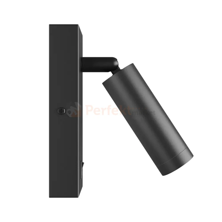 Kinkiet z wyłącznikiem Madara Slim MR11 Switch 1xGU10 230V IP20 140x60x25 czarny perfekt market olsztyn