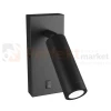 Kinkiet z wyłącznikiem Madara Slim MR11 Switch 1xGU10 230V IP20 140x60x25 czarny perfekt market olsztyn