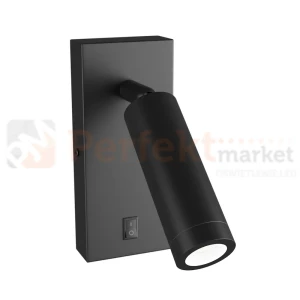 Kinkiet z wyłącznikiem Madara Slim MR11 Switch 1xGU10 230V IP20 140x60x25 czarny