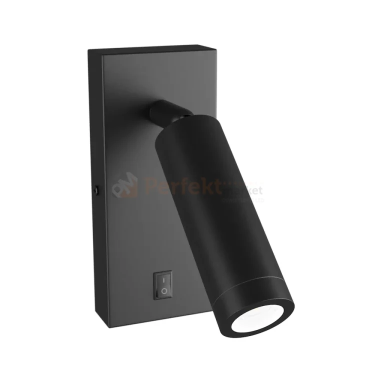 Kinkiet z wyłącznikiem Madara Slim MR11 Switch 1xGU10 230V IP20 140x60x25 czarny perfekt market olsztyn