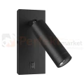 Kinkiet z wyłącznikiem Madara Slim MR11 Switch 1xGU10 230V IP20 140x60x25 czarny perfekt market olsztyn
