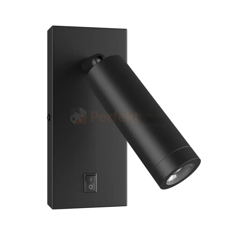 Kinkiet z wyłącznikiem Madara Slim MR11 Switch 1xGU10 230V IP20 140x60x25 czarny perfekt market olsztyn