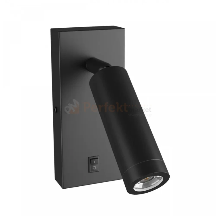 Kinkiet z wyłącznikiem Madara Slim MR11 Switch 1xGU10 230V IP20 140x60x25 czarny perfekt market olsztyn