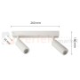 Listwa Madara Slim MR11 2xGU10 230V IP20 260x54x160 biała perfekt market olsztyn