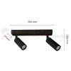 Listwa Madara Slim MR11 2xGU10 230V IP20 260x54x160 czarna perfekt market olsztyn