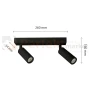 Listwa Madara Slim MR11 2xGU10 230V IP20 260x54x160 czarna perfekt market olsztyn