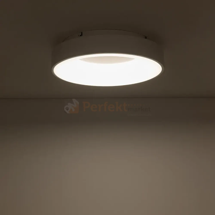 Plafon sufitowy LED NIKKI ROUND 32W 2700lm 3000K 120° IP20 okrągły biały perfekt market olsztyn