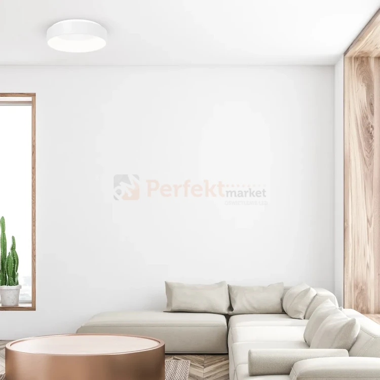 Plafon sufitowy LED OHIO 40W 1680lm CCT 2700-3000-4000K IP20 okragły biały perfekt market olsztyn
