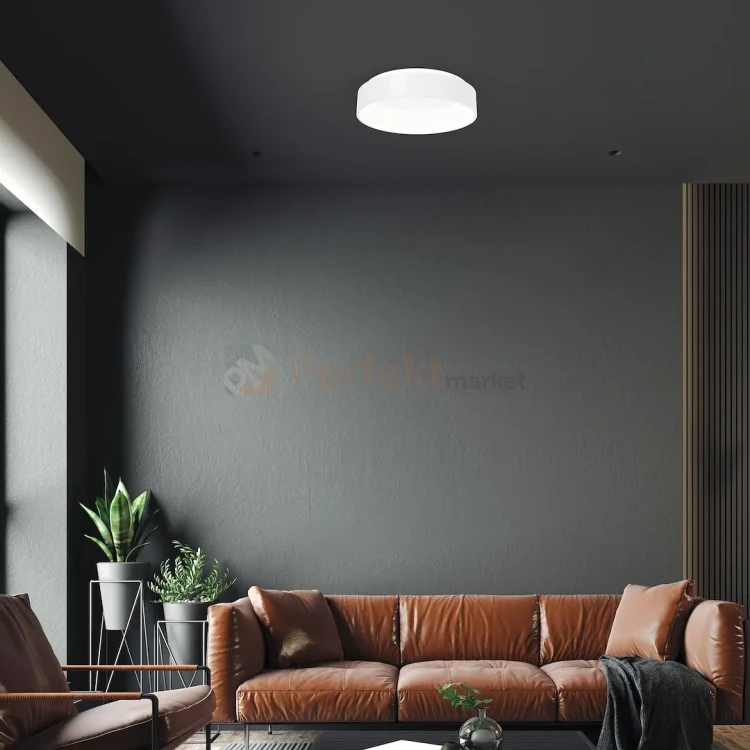 Plafon sufitowy LED OHIO 40W 1680lm CCT 2700-3000-4000K IP20 okragły biały perfekt market olsztyn