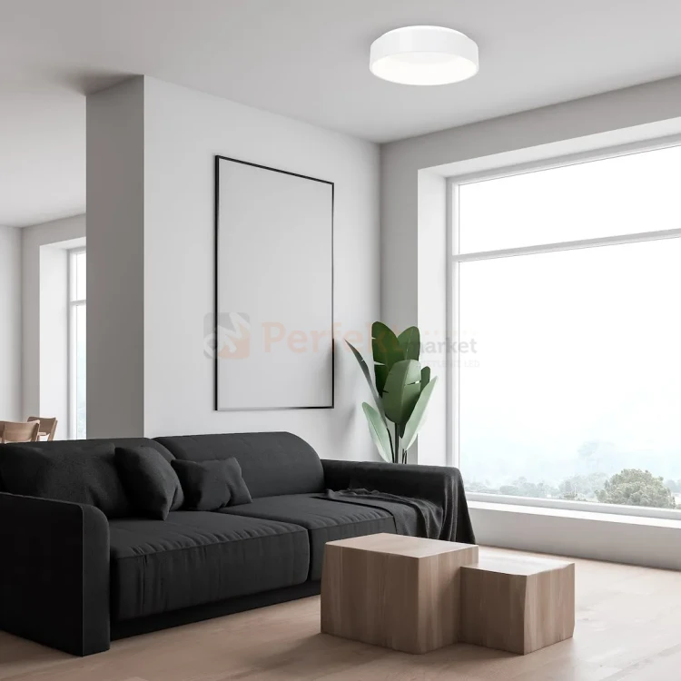 Plafon sufitowy LED OHIO 40W 1680lm CCT 2700-3000-4000K IP20 okragły biały perfekt market olsztyn