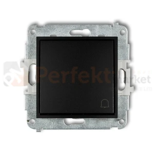KARLIK MINI łącznik zwierny dzwonek czarny mat 12MWP-4