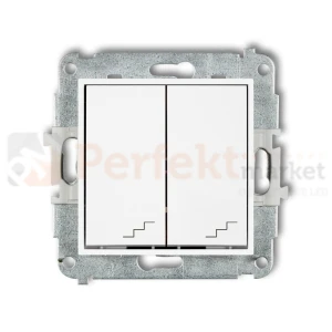 KARLIK MINI łącznik schodowy podwójny biały mat 25MWP-33