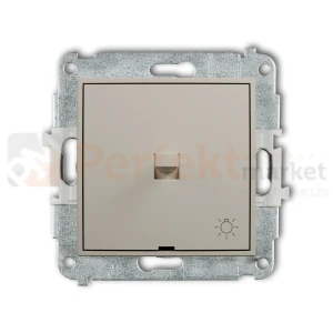 KARLIK MINI łącznik zwierny światło w stylu amerykańskim taupe 60MWPUS-5