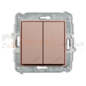 KARLIK MINI łącznik schodowy podwójny łososiowy 62MWP-33