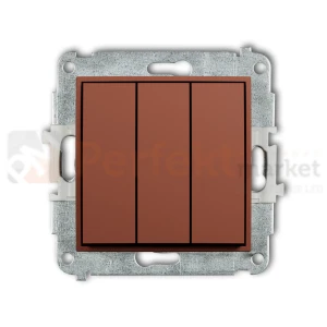 KARLIK MINI łącznik potrójny terakota 63MWP-7
