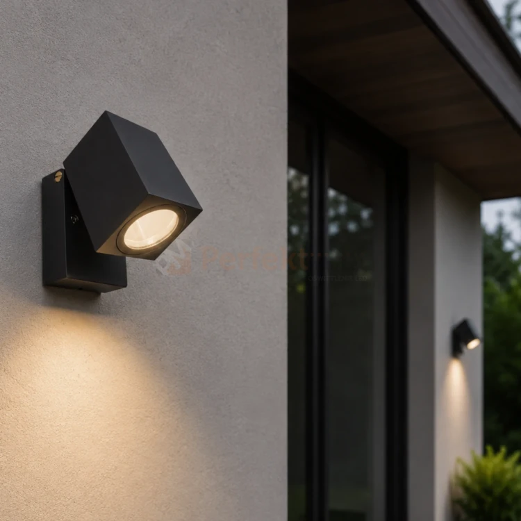 kinkiet led ścienny regulowany szary RAL716 1xgu10 1.webp