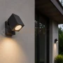 kinkiet led ścienny regulowany szary RAL716 1xgu10 1.webp
