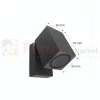 kinkiet led ścienny regulowany szary RAL716 1xgu10 3.webp