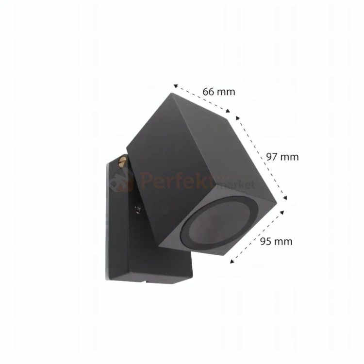kinkiet led ścienny regulowany szary RAL716 1xgu10 3.webp