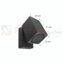 kinkiet led ścienny regulowany szary RAL716 1xgu10 3.webp