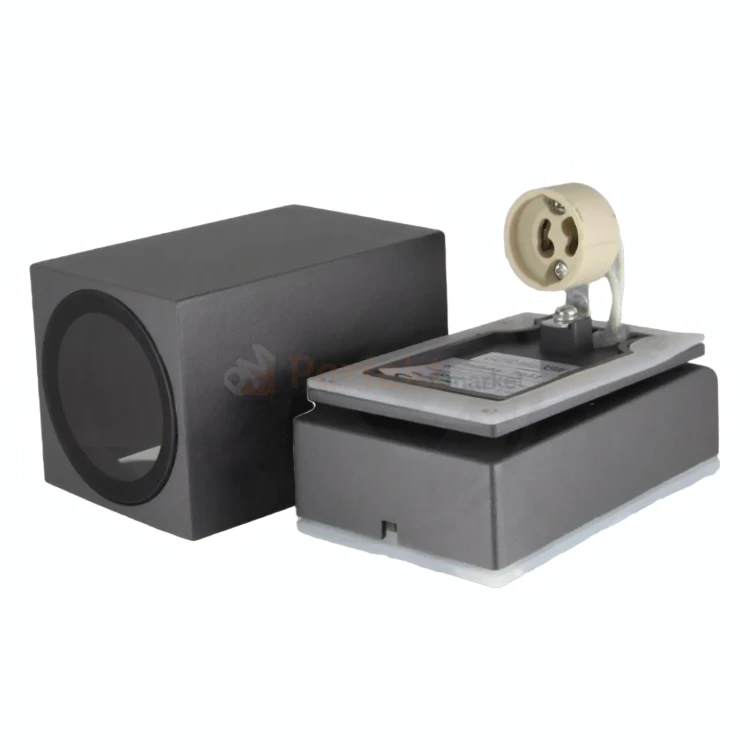 kinkiet led ścienny regulowany szary RAL716 1xgu10 2.webp