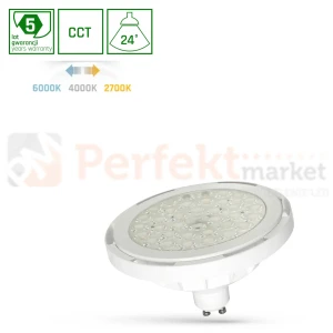 Żarówka LED AR111/ES111 GU10 230V 8,5W 800lm CCT 24° biała 5 lat gwarancji