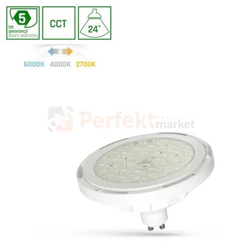 Żarówka LED AR111/ES111 GU10 230V 8,5W 800lm CCT 24° biała 5 lat gwarancji perfekt market olsztyn