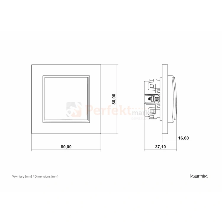KARLIK MINI łącznik jednobiegunowy szałwiowy 61MWP-1 perfekt market olsztyn